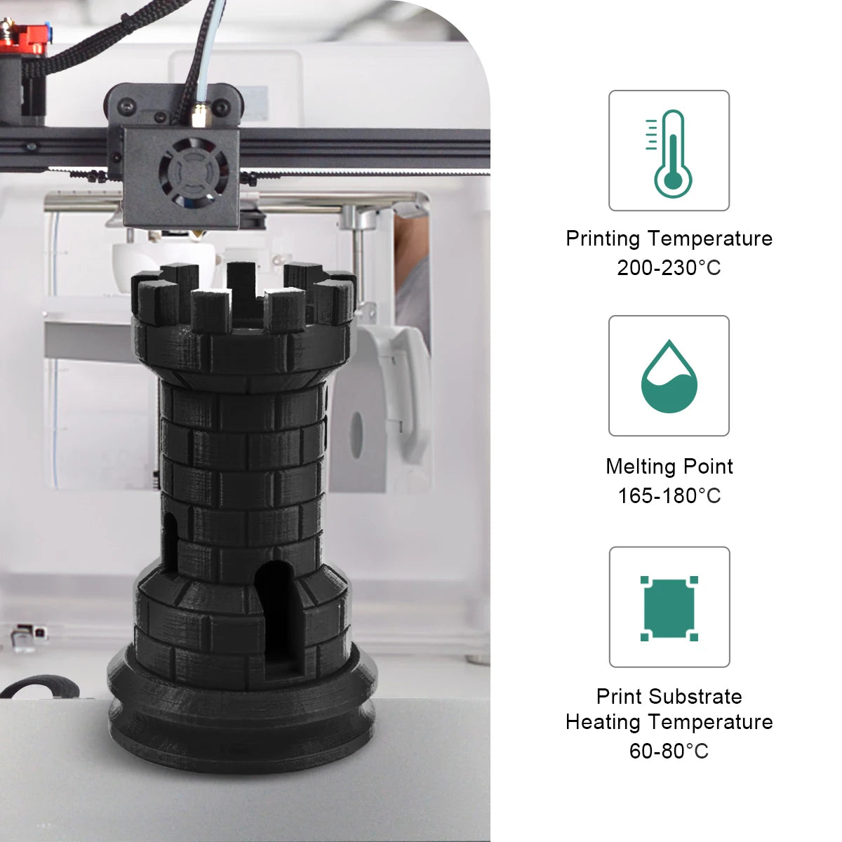 PLA Filament 3 Rolls 1.75Mm for 3D Printer 100% No Bubble Excellent Quality Filaments for Children Scribble