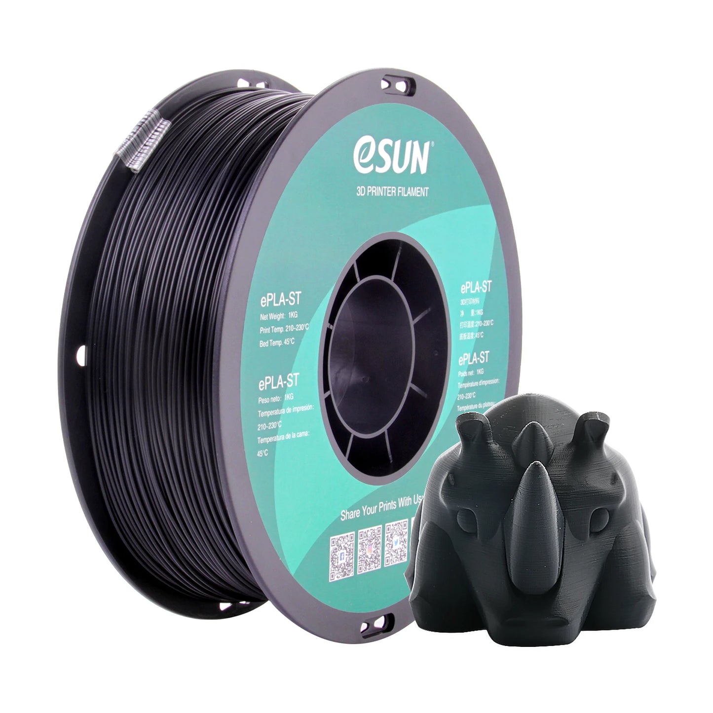 Super Tough PLA Filament 1.75MM 3D Printer Filament 1KG (2.2 LBS) Spool PLA-ST FDM 3D Printing Materials for 3D Printers