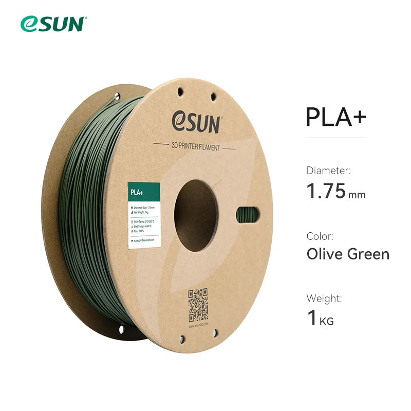 3D Printer Filament PLA+ 1.75Mm Dimensional Accuracy +/- 0.03Mm 1KG (2.2 LBS) Spool 3D Printing Material for 3D Printers