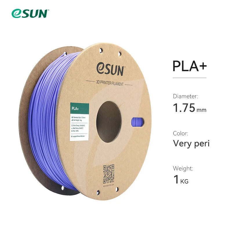 3D Printer Filament PLA+ 1.75Mm Dimensional Accuracy +/- 0.03Mm 1KG (2.2 LBS) Spool 3D Printing Material for 3D Printers