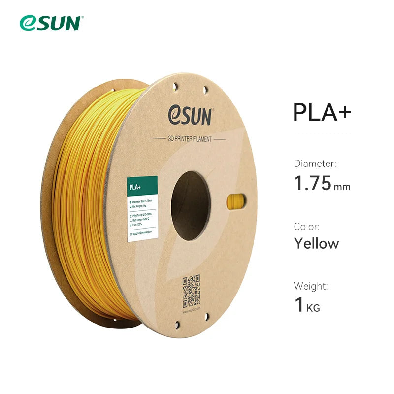 3D Printer Filament PLA+ 1.75Mm Dimensional Accuracy +/- 0.03Mm 1KG (2.2 LBS) Spool 3D Printing Material for 3D Printers