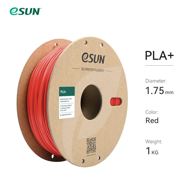 3D Printer Filament PLA+ 1.75Mm Dimensional Accuracy +/- 0.03Mm 1KG (2.2 LBS) Spool 3D Printing Material for 3D Printers