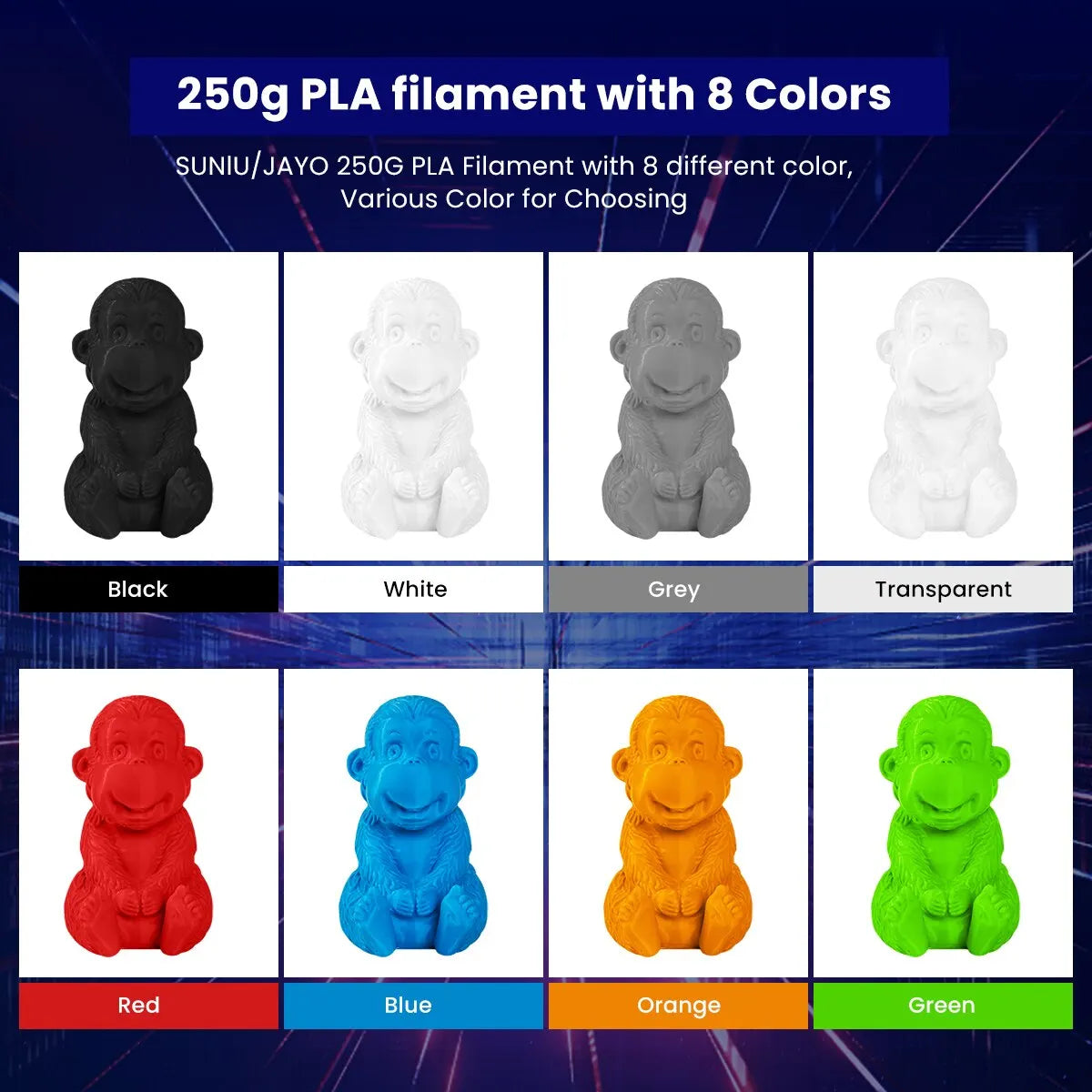 0.25KG 3D Filament Mini Spool PLA Filament 1.75Mm Small Environmental Protection for 3D Printer