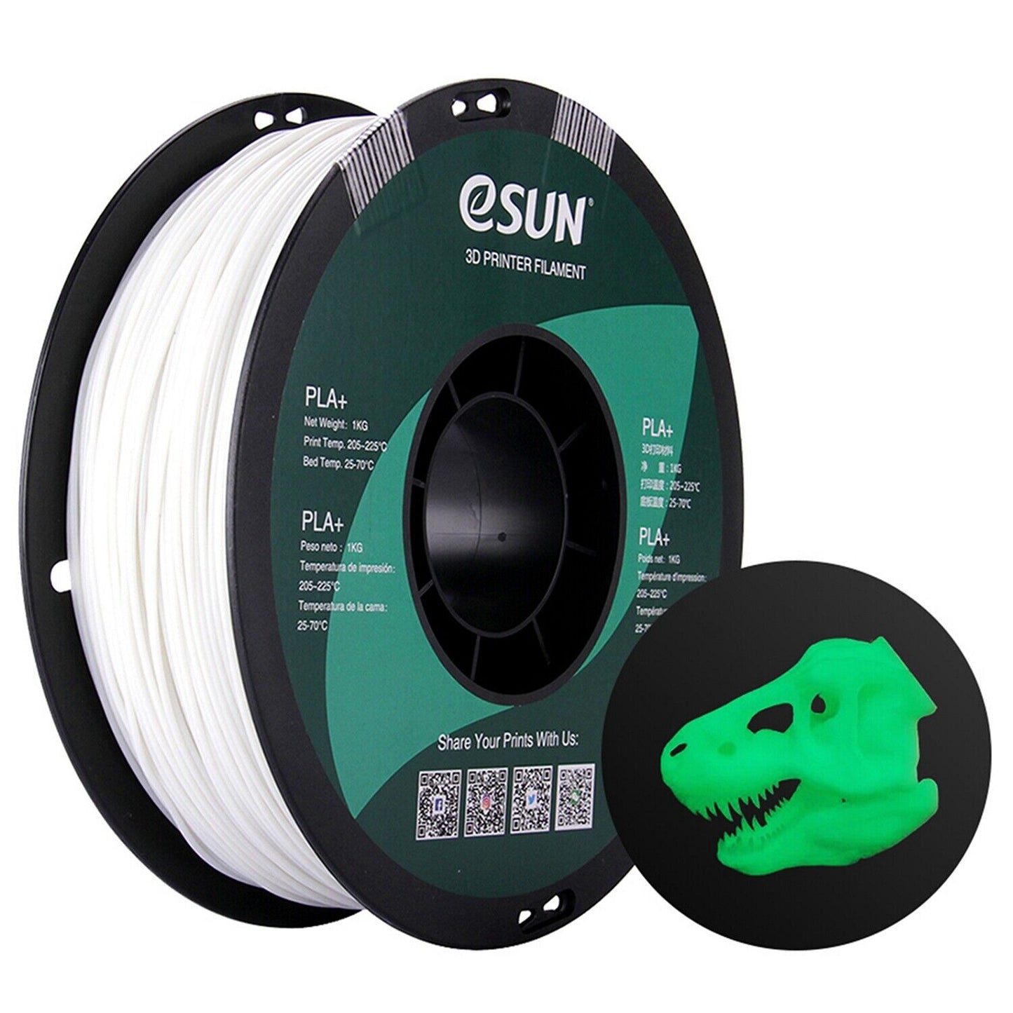 Esun PLA+ PLA plus PLA Pro Filament 1.75Mm 1KG Multi-Color for FDM 3D Printer