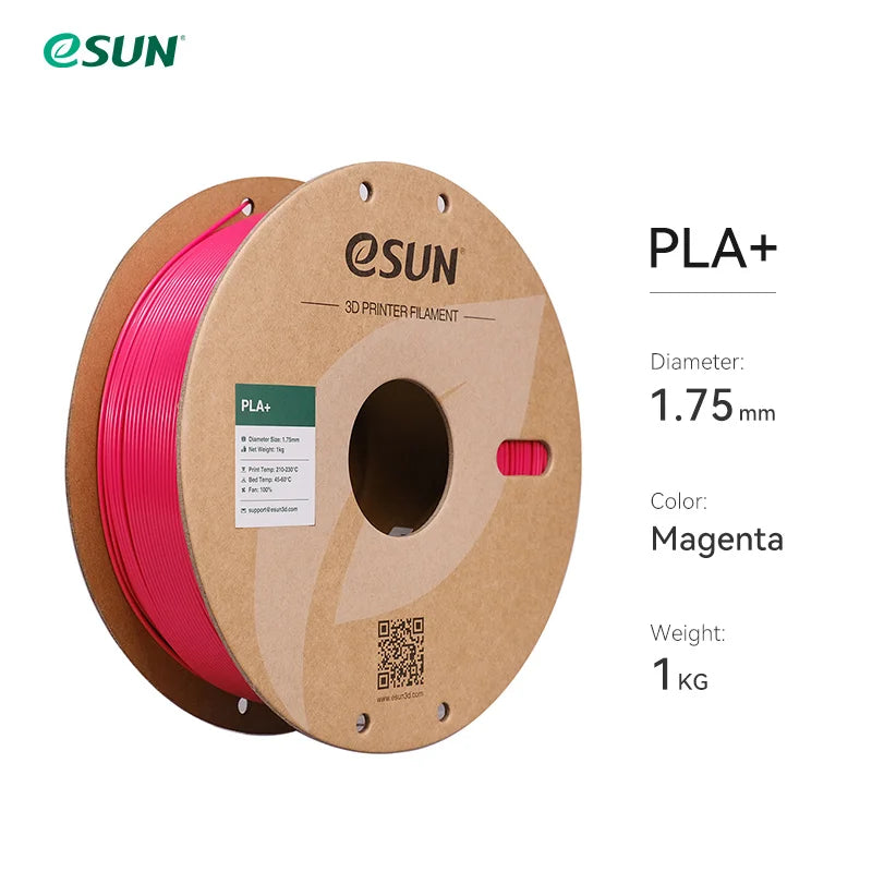 3D Printer Filament PLA+ 1.75Mm Dimensional Accuracy +/- 0.03Mm 1KG (2.2 LBS) Spool 3D Printing Material for 3D Printers