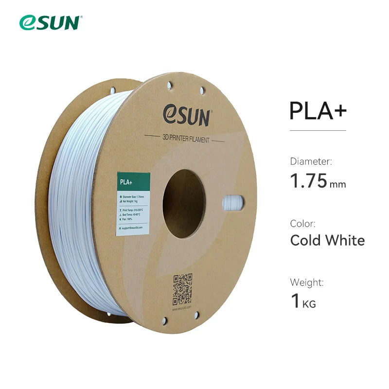 3D Printer Filament PLA+ 1.75Mm Dimensional Accuracy +/- 0.03Mm 1KG (2.2 LBS) Spool 3D Printing Material for 3D Printers