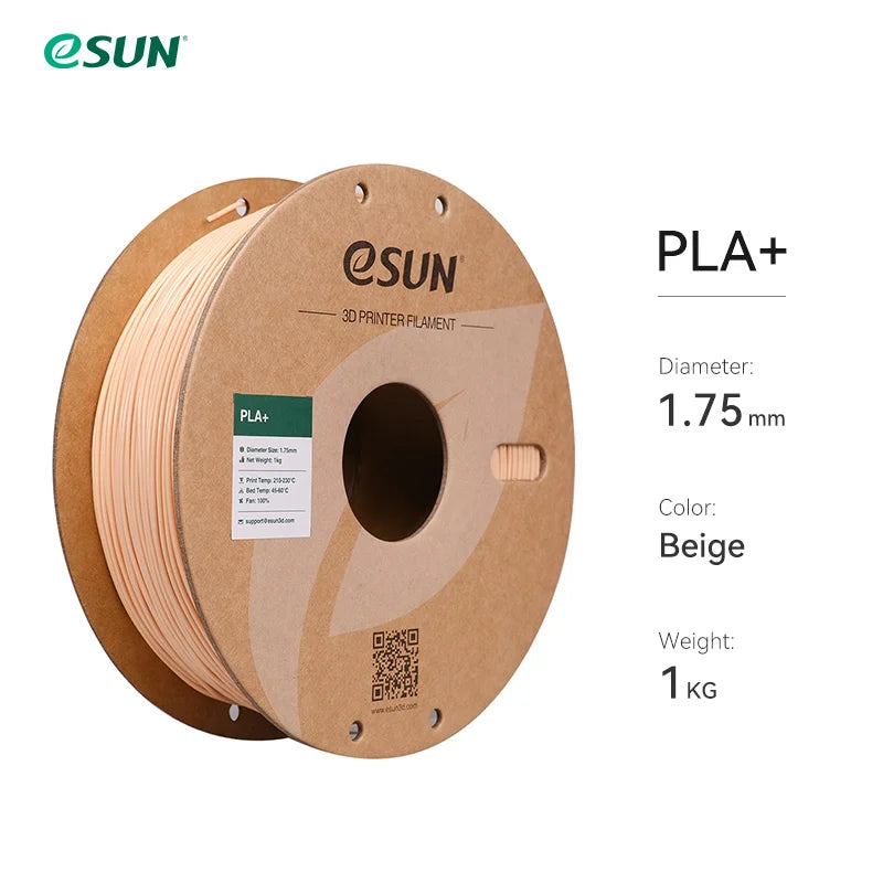 3D Printer Filament PLA+ 1.75Mm Dimensional Accuracy +/- 0.03Mm 1KG (2.2 LBS) Spool 3D Printing Material for 3D Printers