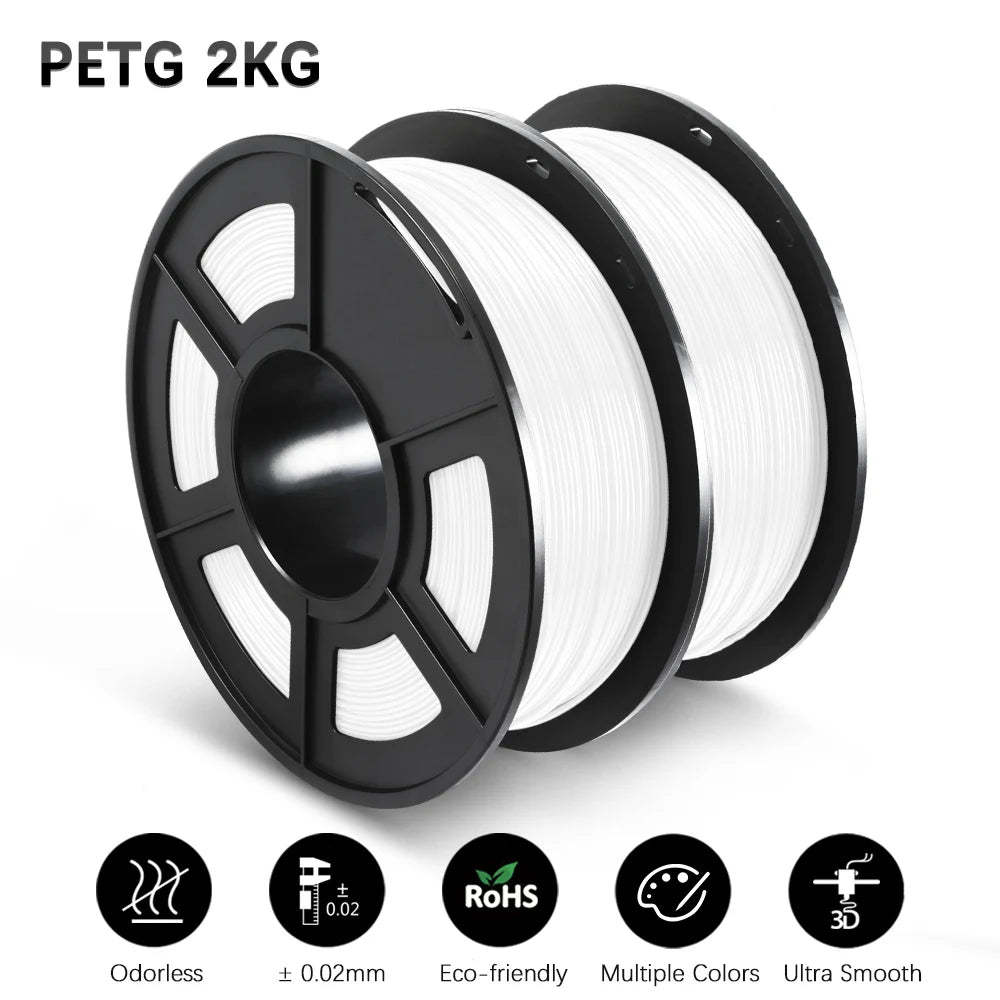 PLA PETG SILK TPU ABS Filament 2KG 1.75Mm +/-0.02MM 3D Printer Filament Neatly Wound Filament for 3D Printer from Local