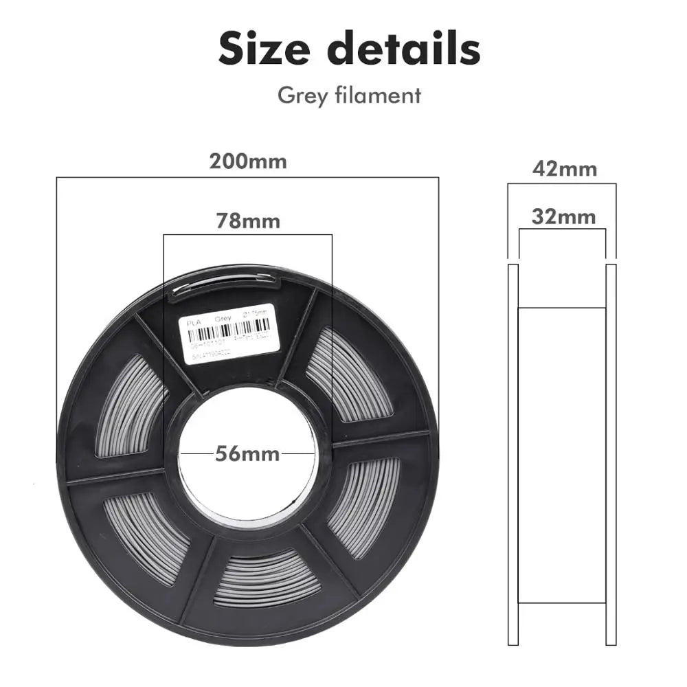 PLA PETG SILK TPU ABS Filament 2KG 1.75Mm +/-0.02MM 3D Printer Filament Neatly Wound Filament for 3D Printer from Local