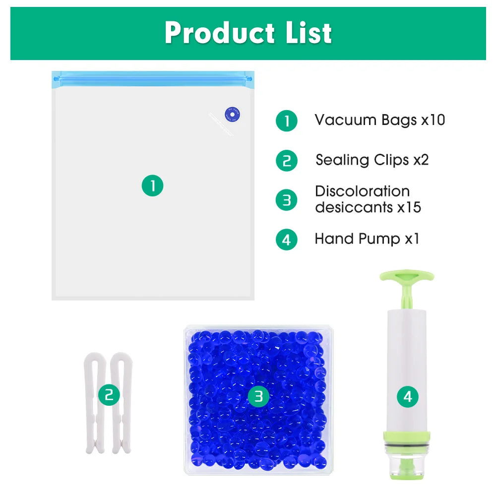 Storage Bag Kit 3D Printing Silk PLA PETG TPU Filament Sealed Vacuum Keep Dry Avoid Moisture for 3D Printer Spools