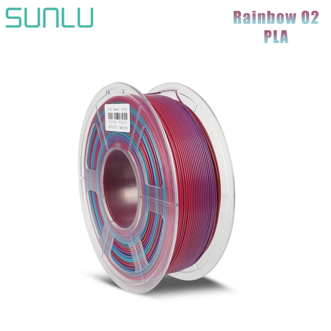 PLA Rainbow Filament 1.75Mm 1Kg 3D Printer Filament 1.75 Mm 1Kg for 3D Printer Rainbow Color Printing