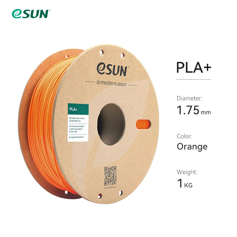 3D Printer Filament PLA+ 1.75Mm Dimensional Accuracy +/- 0.03Mm 1KG (2.2 LBS) Spool 3D Printing Material for 3D Printers