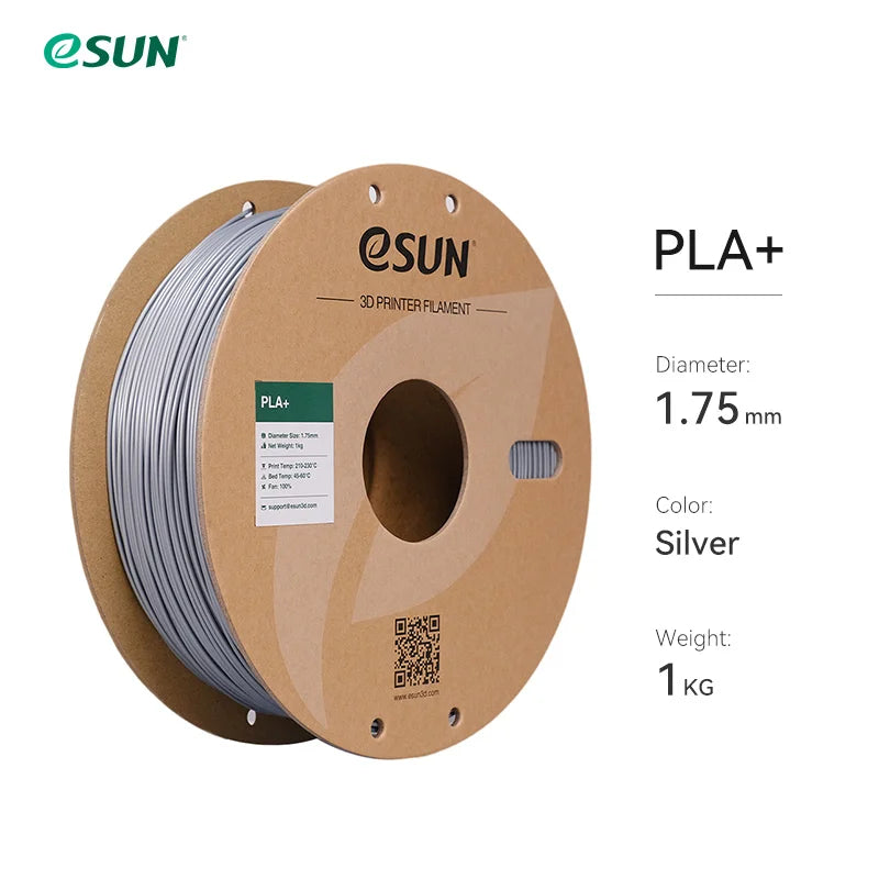 3D Printer Filament PLA+ 1.75Mm Dimensional Accuracy +/- 0.03Mm 1KG (2.2 LBS) Spool 3D Printing Material for 3D Printers