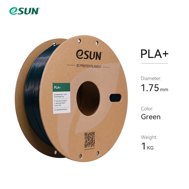 3D Printer Filament PLA+ 1.75Mm Dimensional Accuracy +/- 0.03Mm 1KG (2.2 LBS) Spool 3D Printing Material for 3D Printers